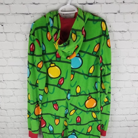 HAPPY HOLIDAYS | Christmas lights fleece pajamas - Picture 4 of 7